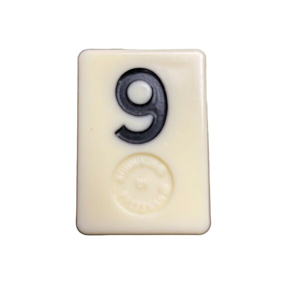 Pressman Rummikub Black 9 Tile Original Replacement Game Piece Smooth Back u - Picture 1 of 2